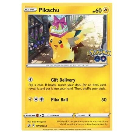 Pokémon Go karta Pikachu Promo