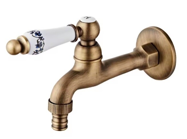 Eco produkty Mosazný nástěnný zahradní ventil 1/2