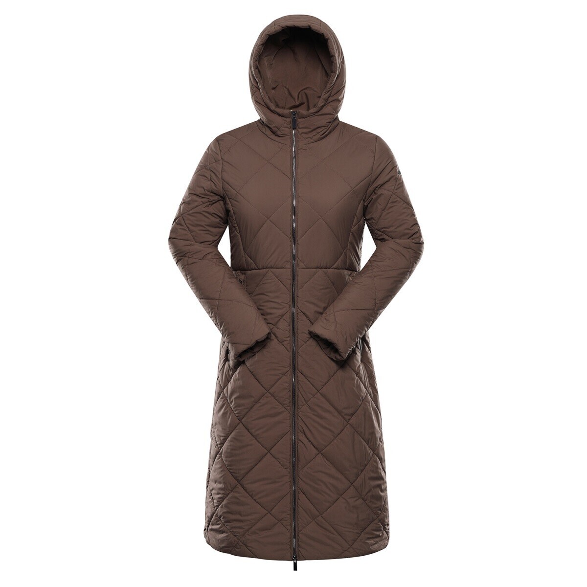 Dámský městský kabát alpine pro stawa hnědá xs