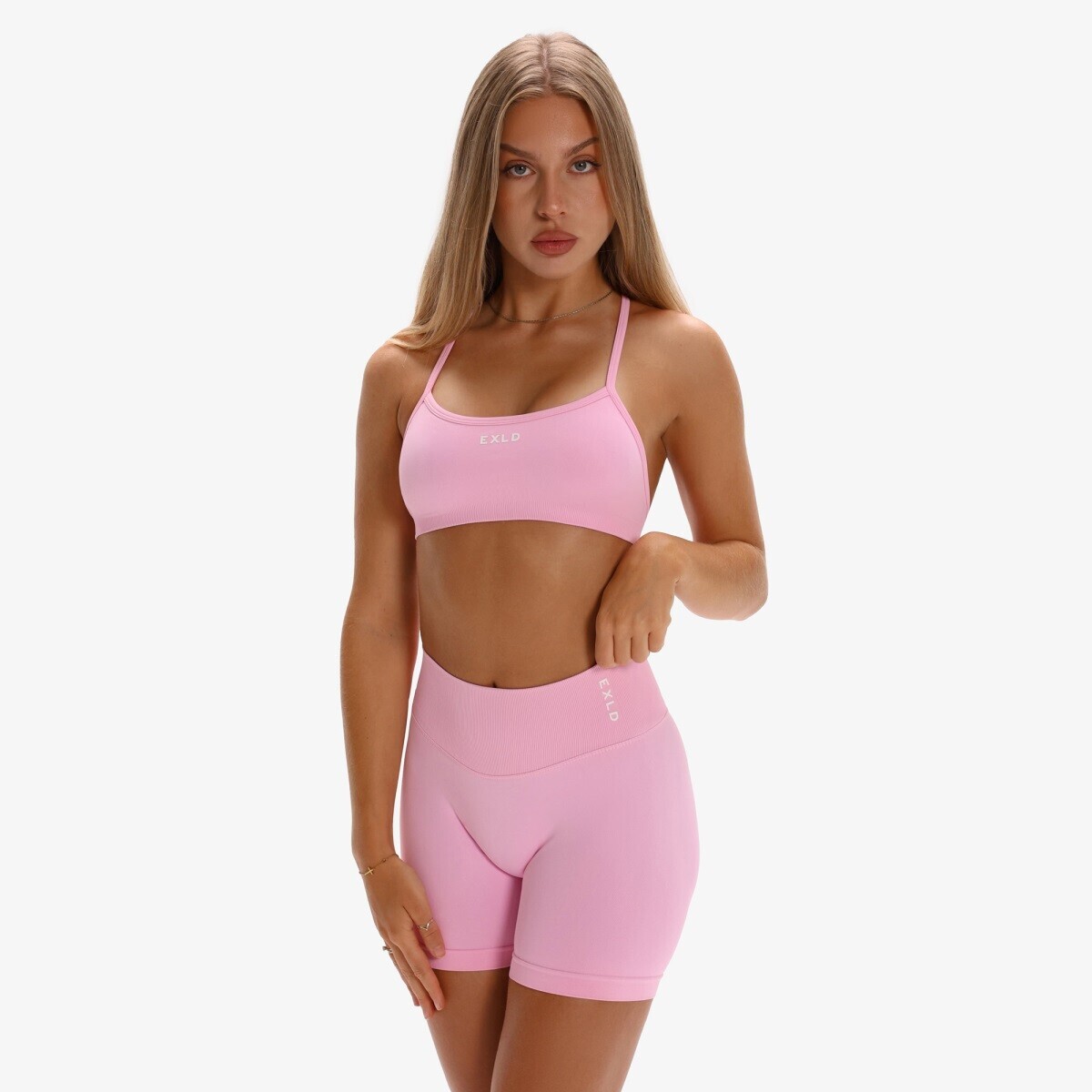 Dámská bezešvá sportovní podprsenka exalted impact elevate 2.0 růžová xs