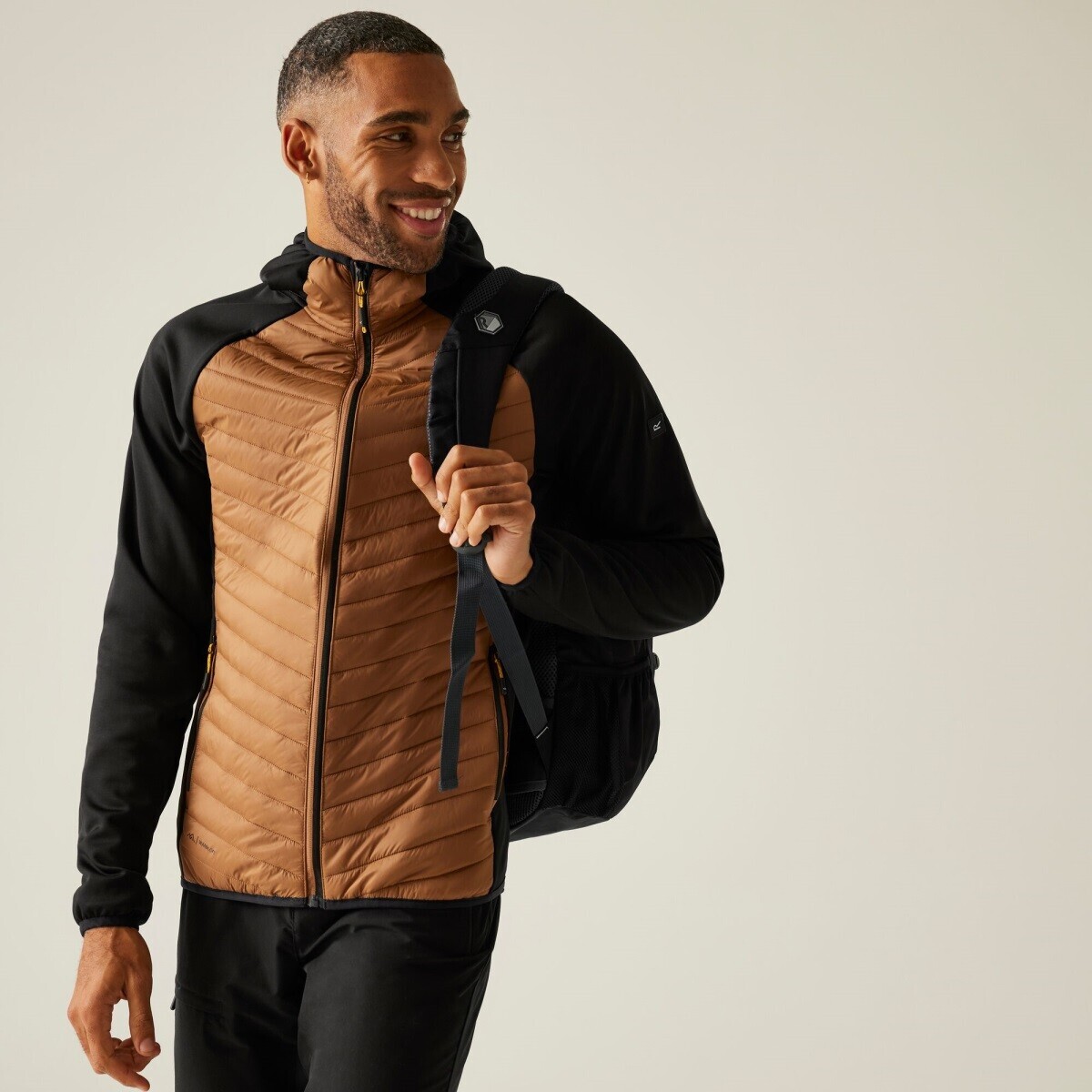 Pánská hybridní bunda regatta andreson hnědá s