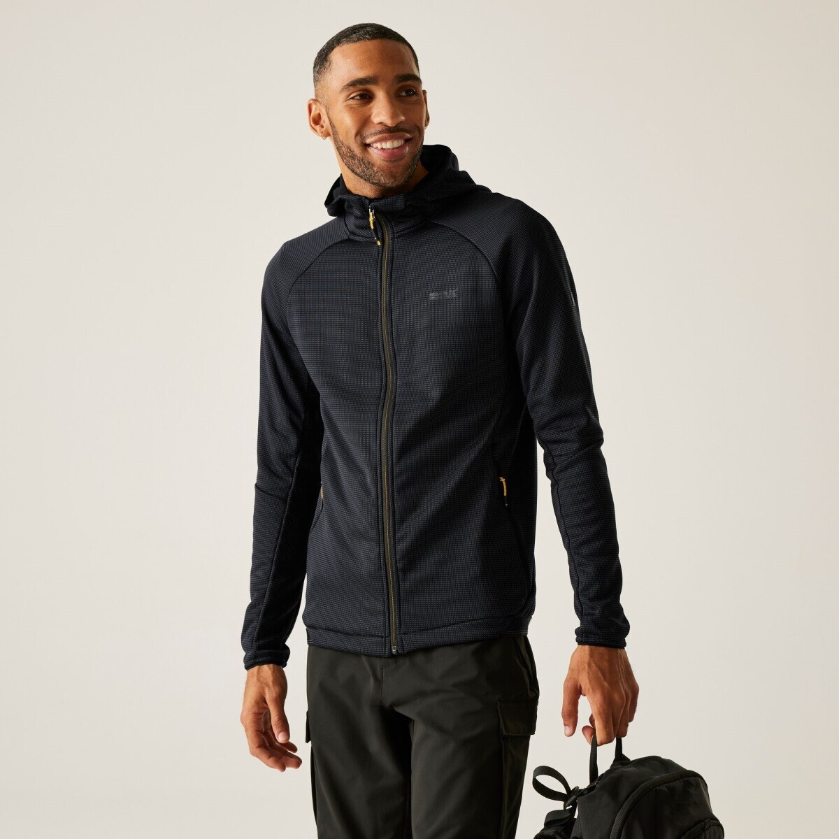 Pánská fleecová mikina regatta everet tmavě šedá s