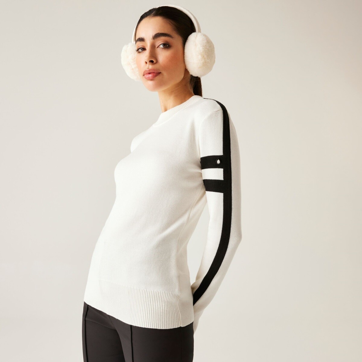 Dámský svetr dare2b diamant bílá/černá 34