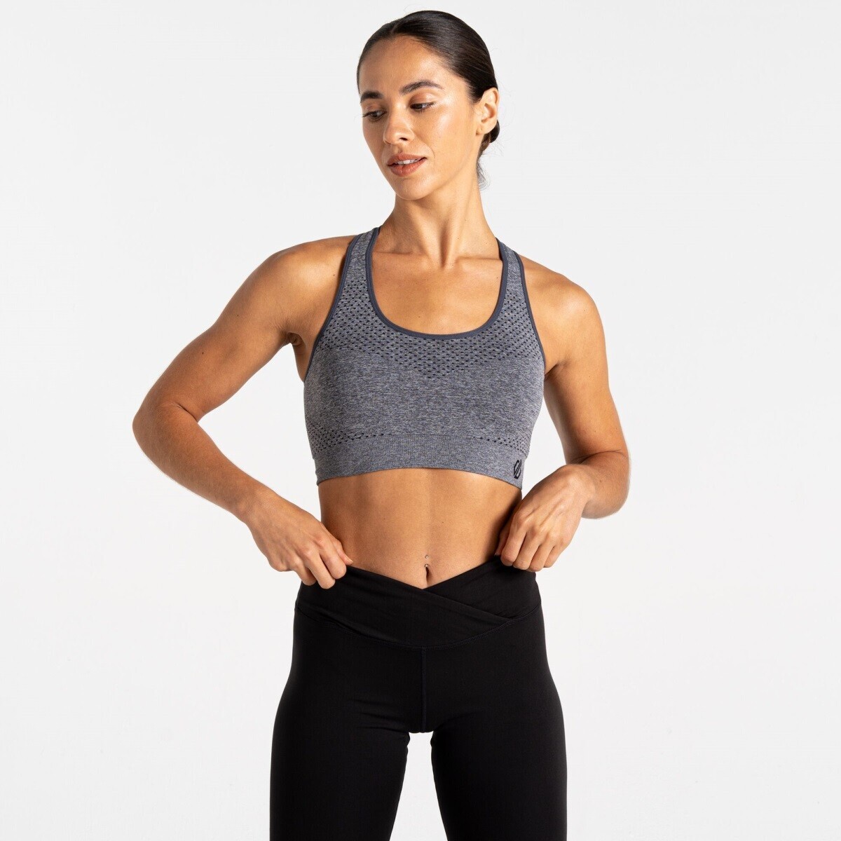 Dámská sportovní podprsenka dare2b dont sweat ii šedá s