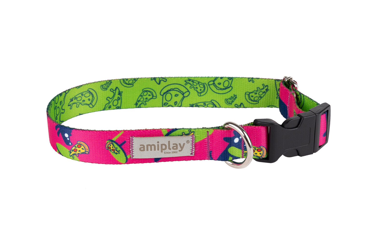 Obojek pro psy nastavitelný MIKO růžová velikost S, M, L, XL Rozměr: M - 25-40x2,0 cm