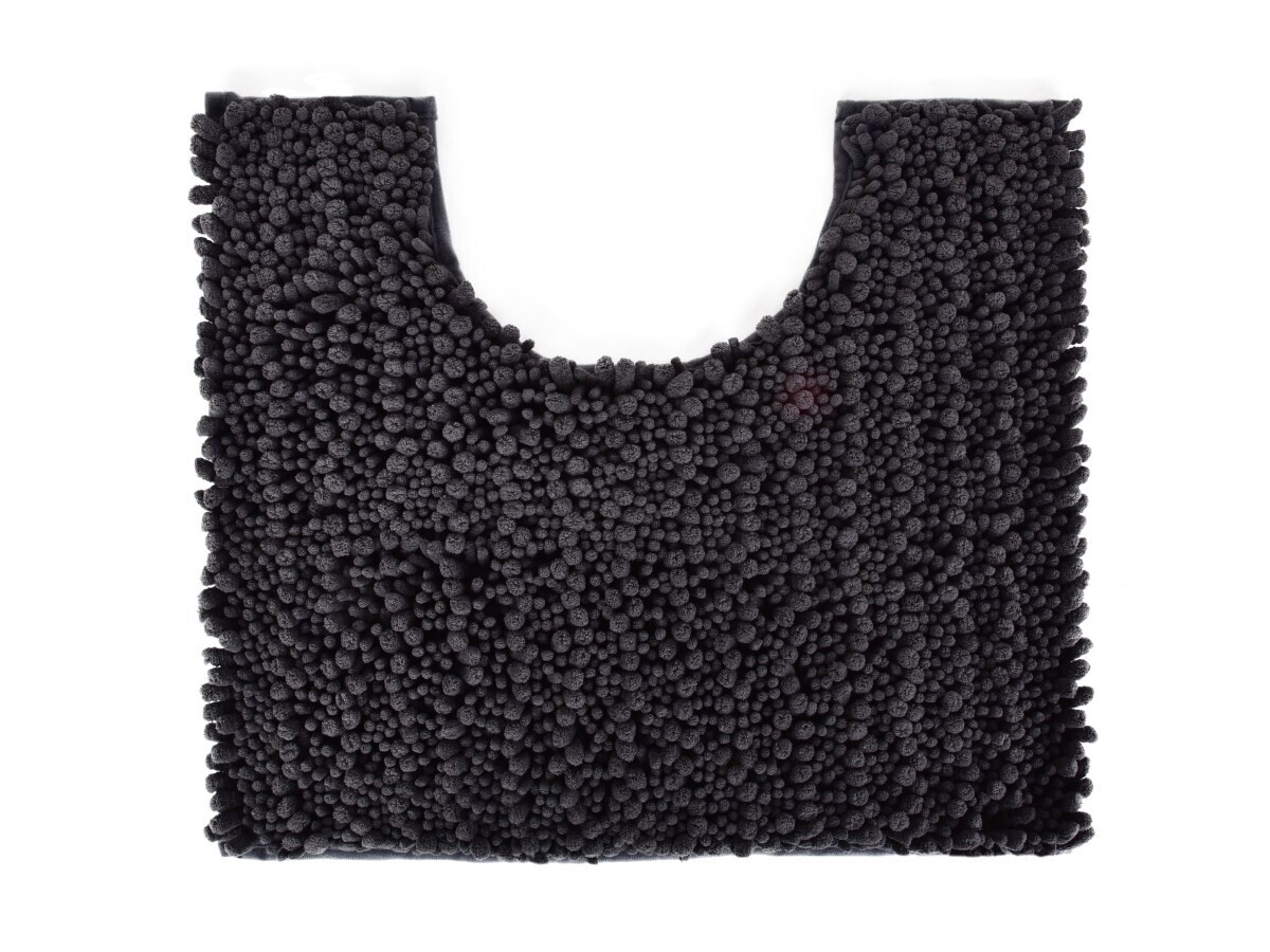 SASANKA® | WC předložka | 50 × 45 cm | jemné 3D mikrovlákno | protiskluzová úprava | antracitová