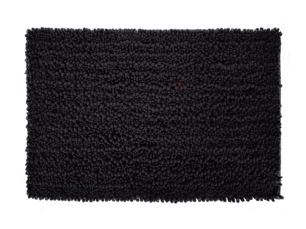 SASANKA® | koupelnová předložka | 80 × 50 cm | jemné 3D mikrovlákno | protiskluzová úprava | antracitová