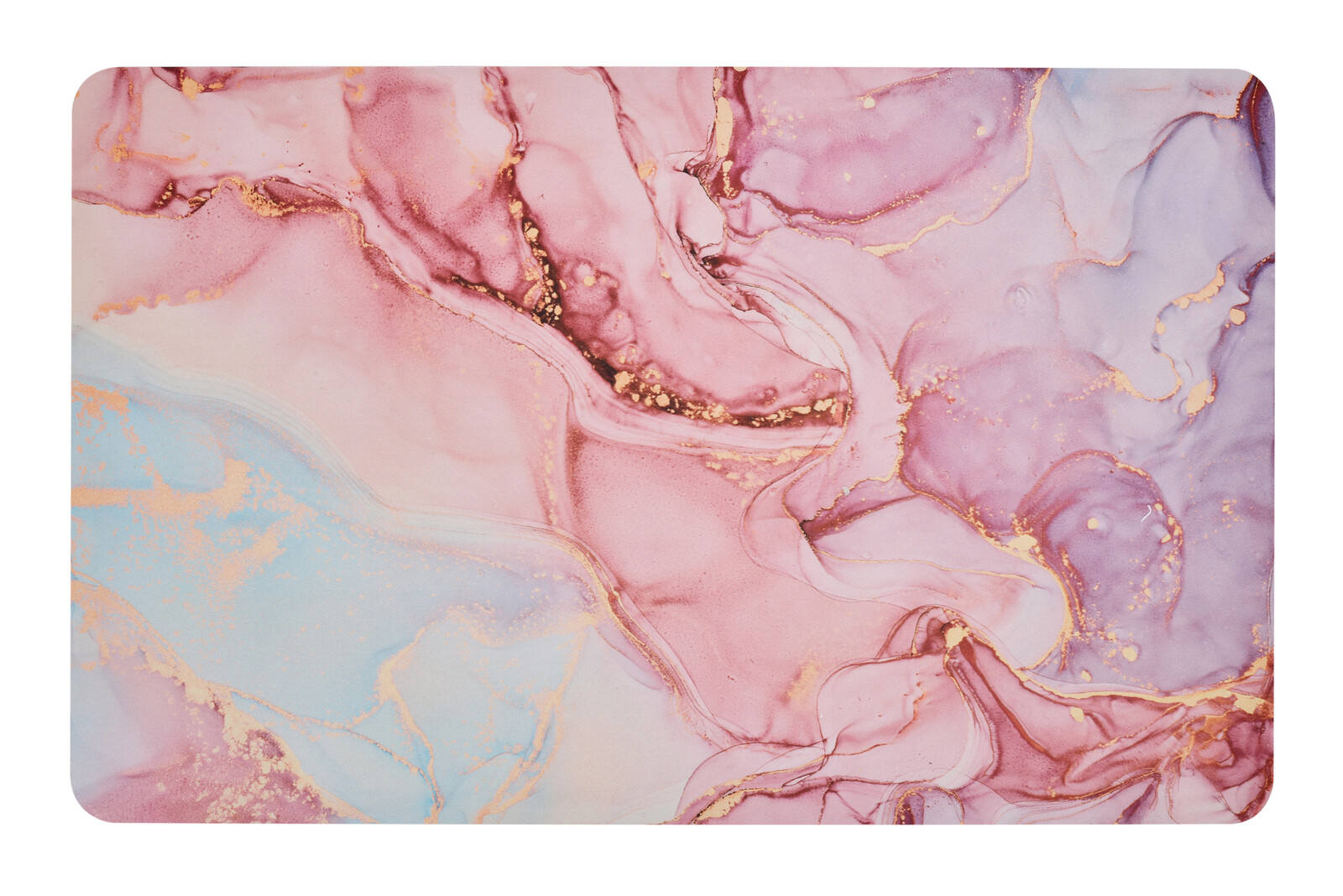 SPA | ULTRASAVÁ křemelinová koupelnová předložka | rychleschnoucí & protiskluzová | 60 × 90 cm | růžovo-modrý mramor