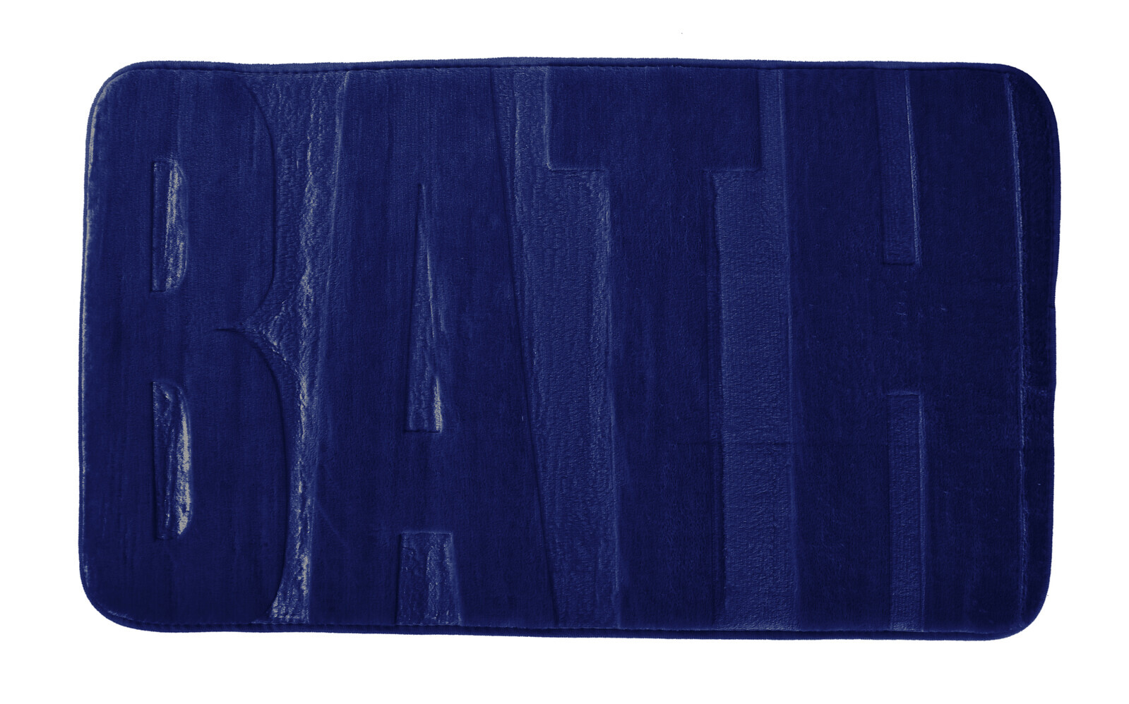 BATH | koupelnová předložka | 75 × 45 cm | hebké mikrovlákno | protiskluzová úprava | tmavě modrá