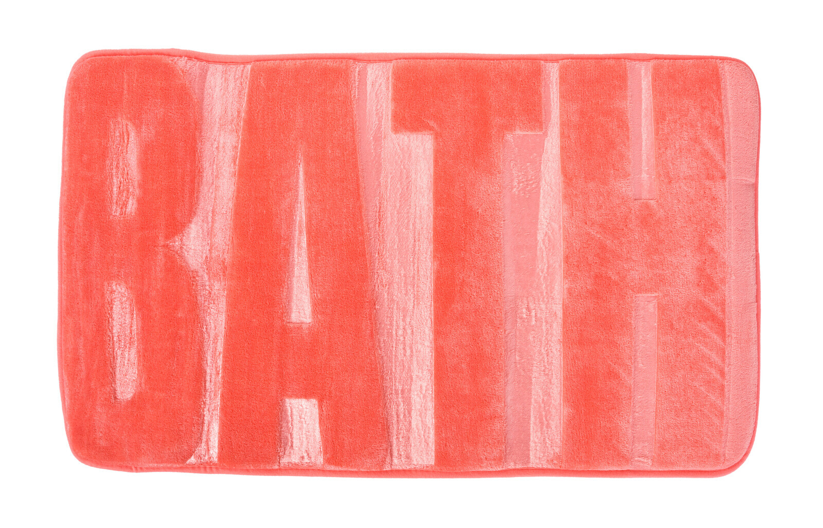 BATH | koupelnová předložka | 75 × 45 cm | hebké mikrovlákno | protiskluzová úprava | lososová