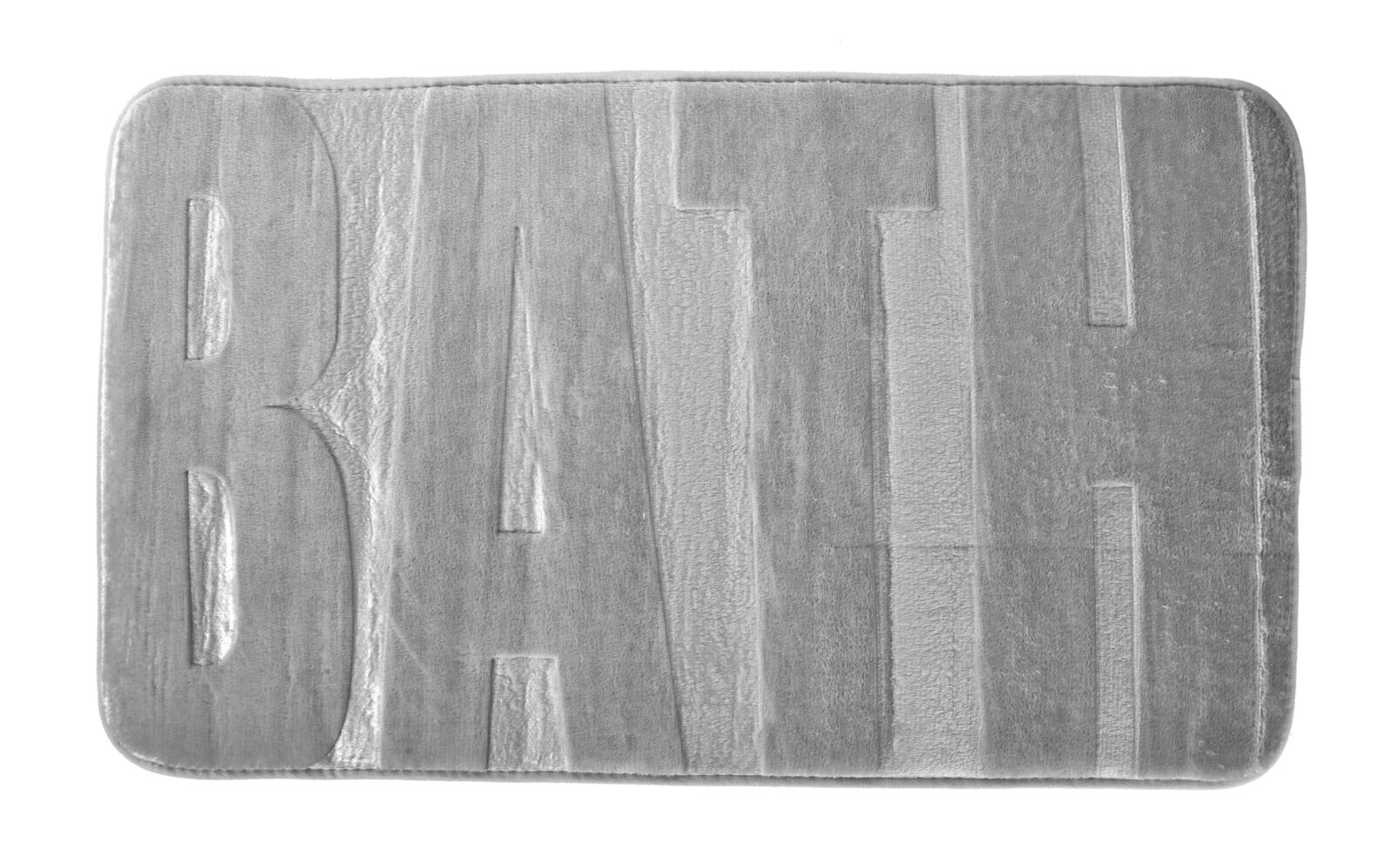 BATH | koupelnová předložka | 75 × 45 cm | hebké mikrovlákno | protiskluzová úprava | šedá
