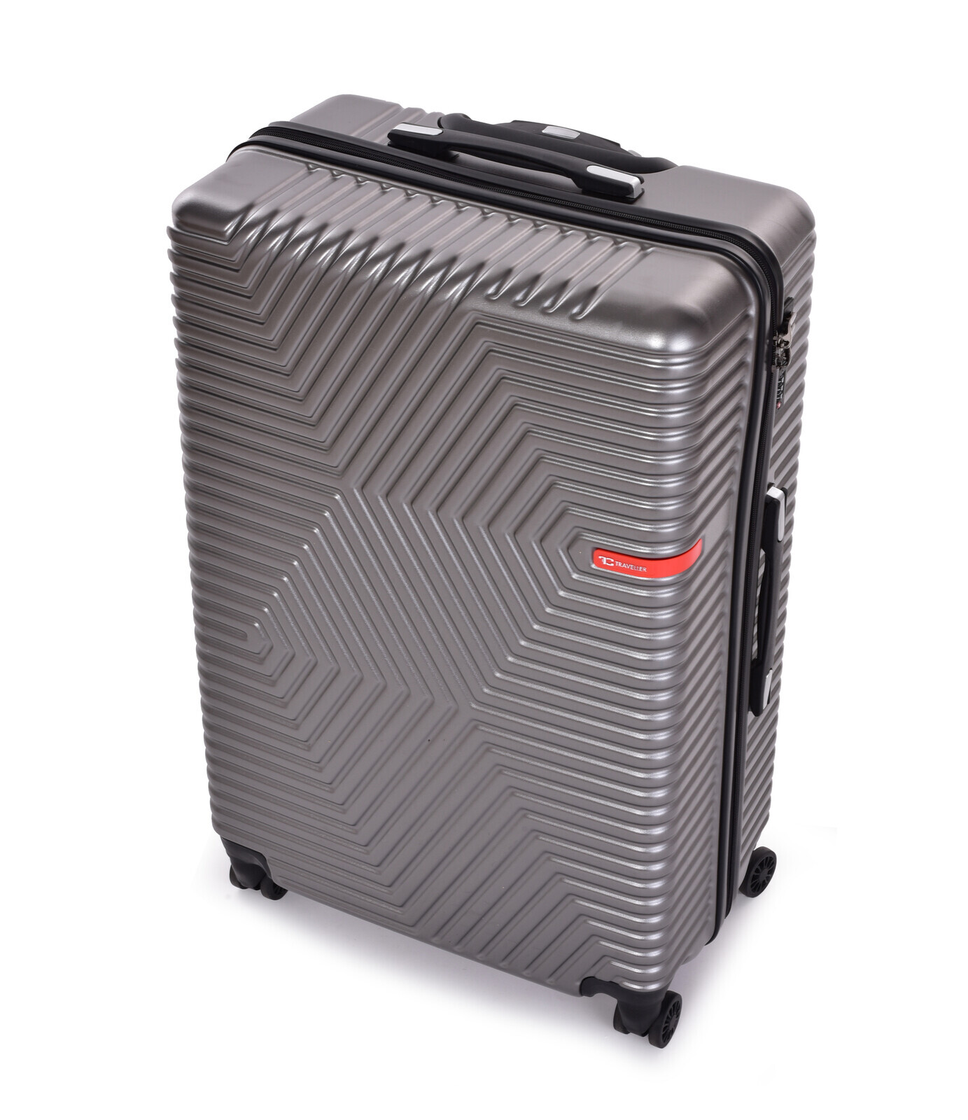 FC TRAVELLER | velký cestovní kufr 76 cm | 4 kolečka 360°, TSA zámek & výsuvná rukojeť | platinový