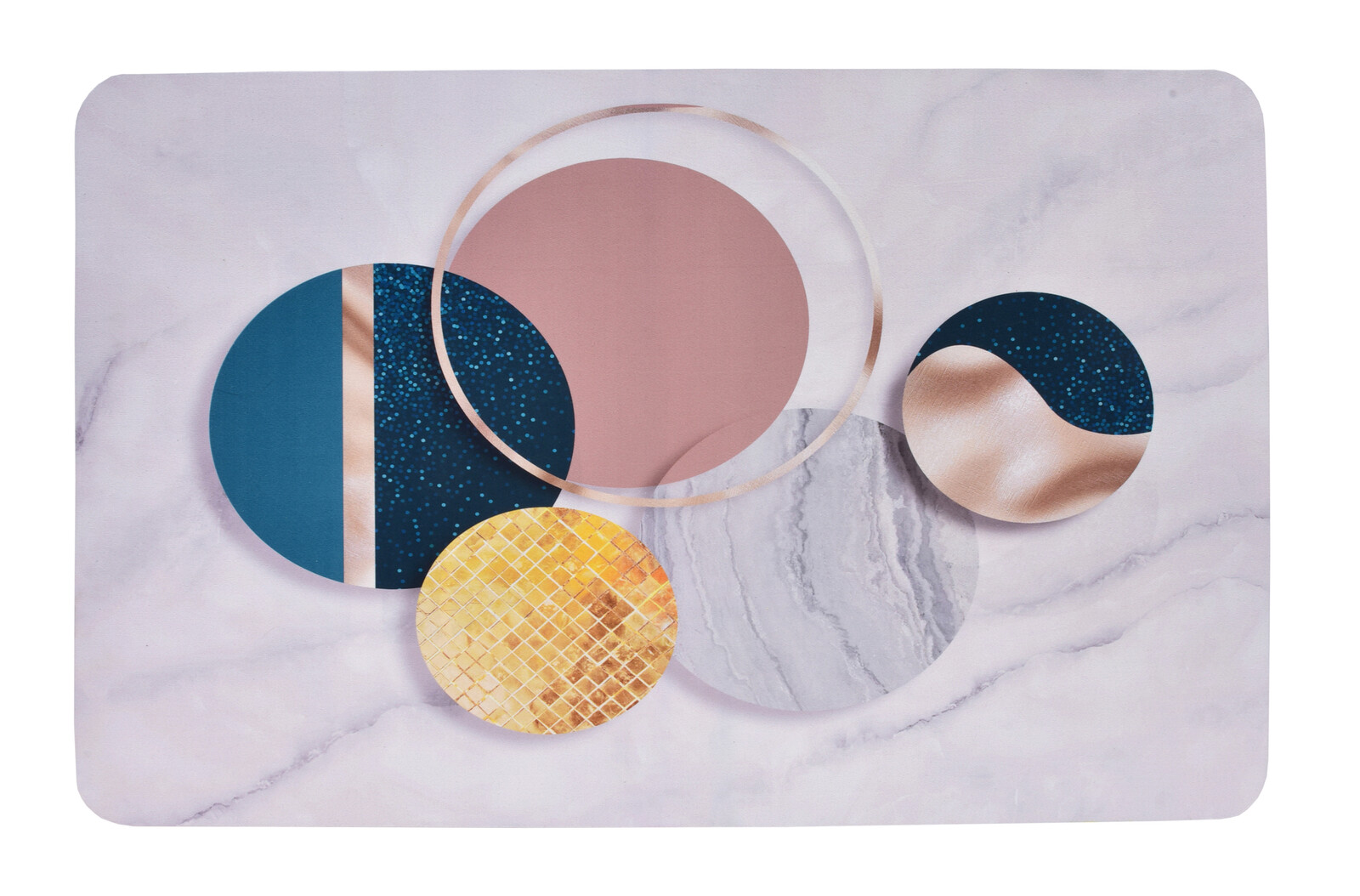 SPA | ULTRASAVÁ křemelinová koupelnová předložka | rychleschnoucí & protiskluzová | 50 × 80 cm | abstrakt