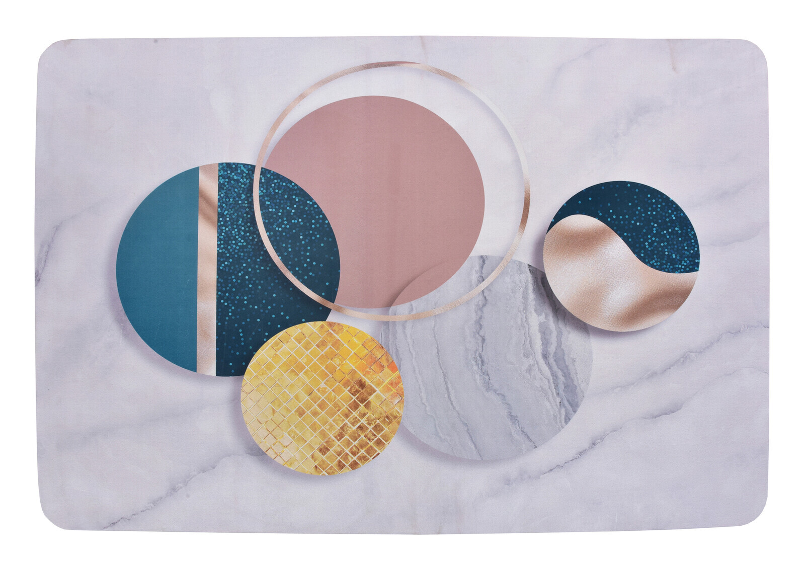 SPA | ULTRASAVÁ křemelinová koupelnová předložka | rychleschnoucí & protiskluzová | 60 × 90 cm | abstrakt