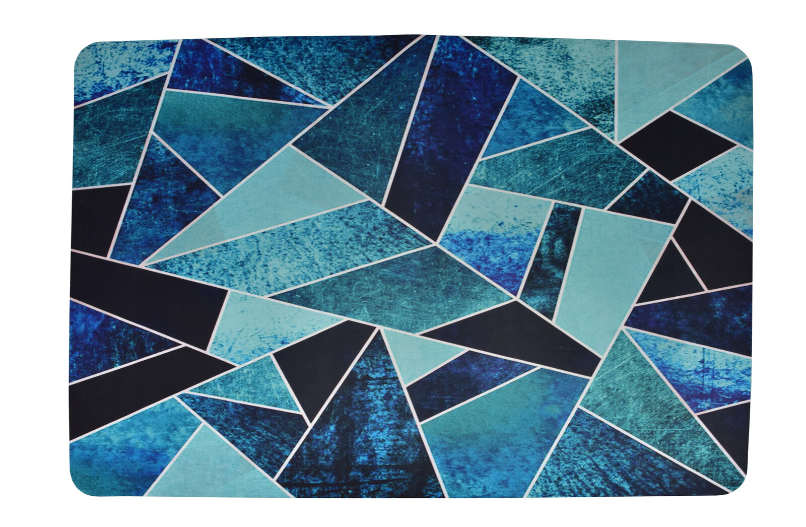 SPA | ULTRASAVÁ křemelinová koupelnová předložka | rychleschnoucí & protiskluzová | 60 × 90 cm | geometrix azur