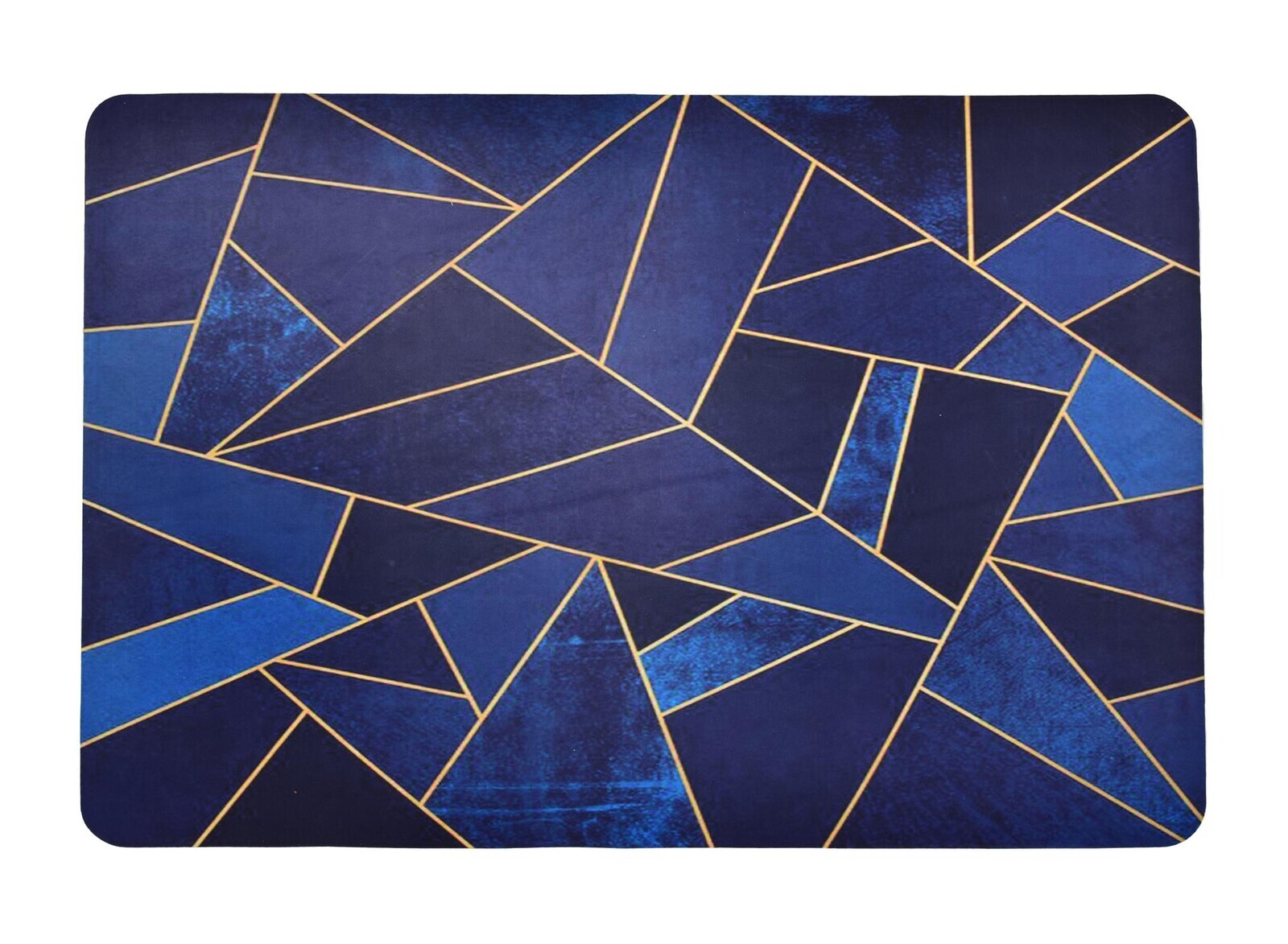 SPA | ULTRASAVÁ křemelinová koupelnová předložka | rychleschnoucí & protiskluzová | 60 × 90 cm | geometrix blue