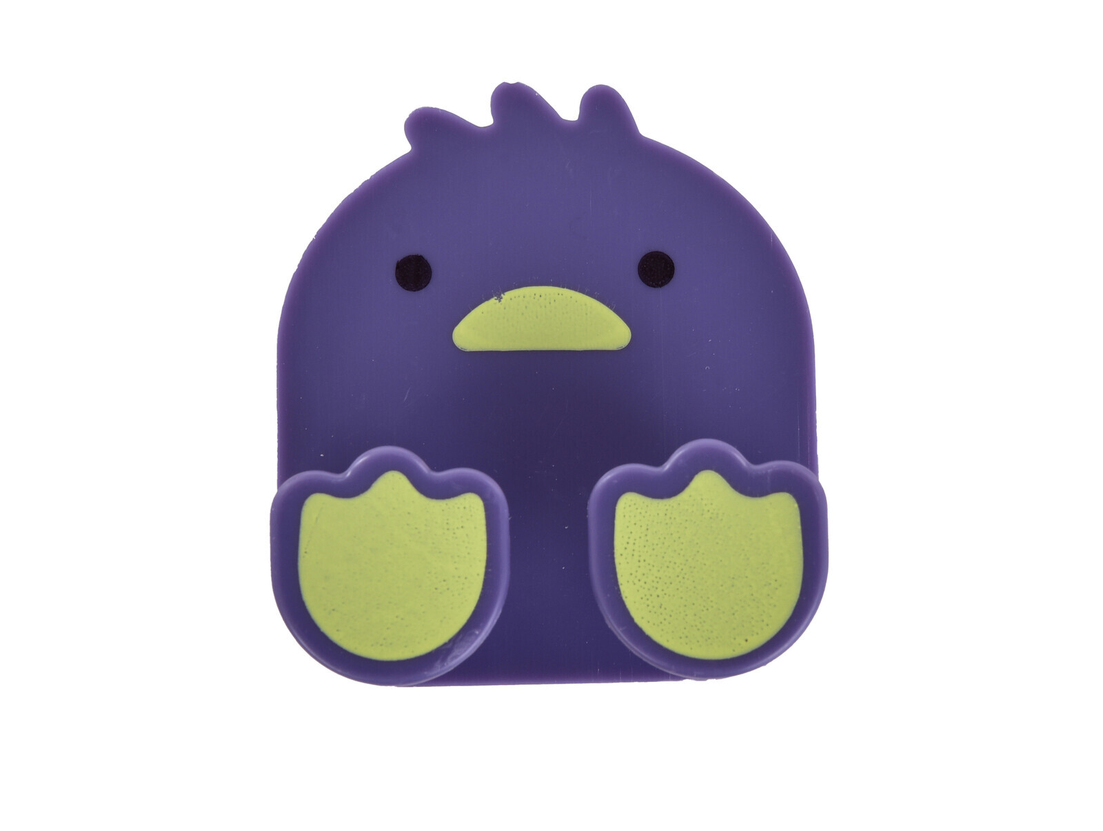 KÁČÁTKO | věšák na ručníky & utěrky bez poutka | samolepicí držák bez vrtání | fialový | 6 × 7 cm