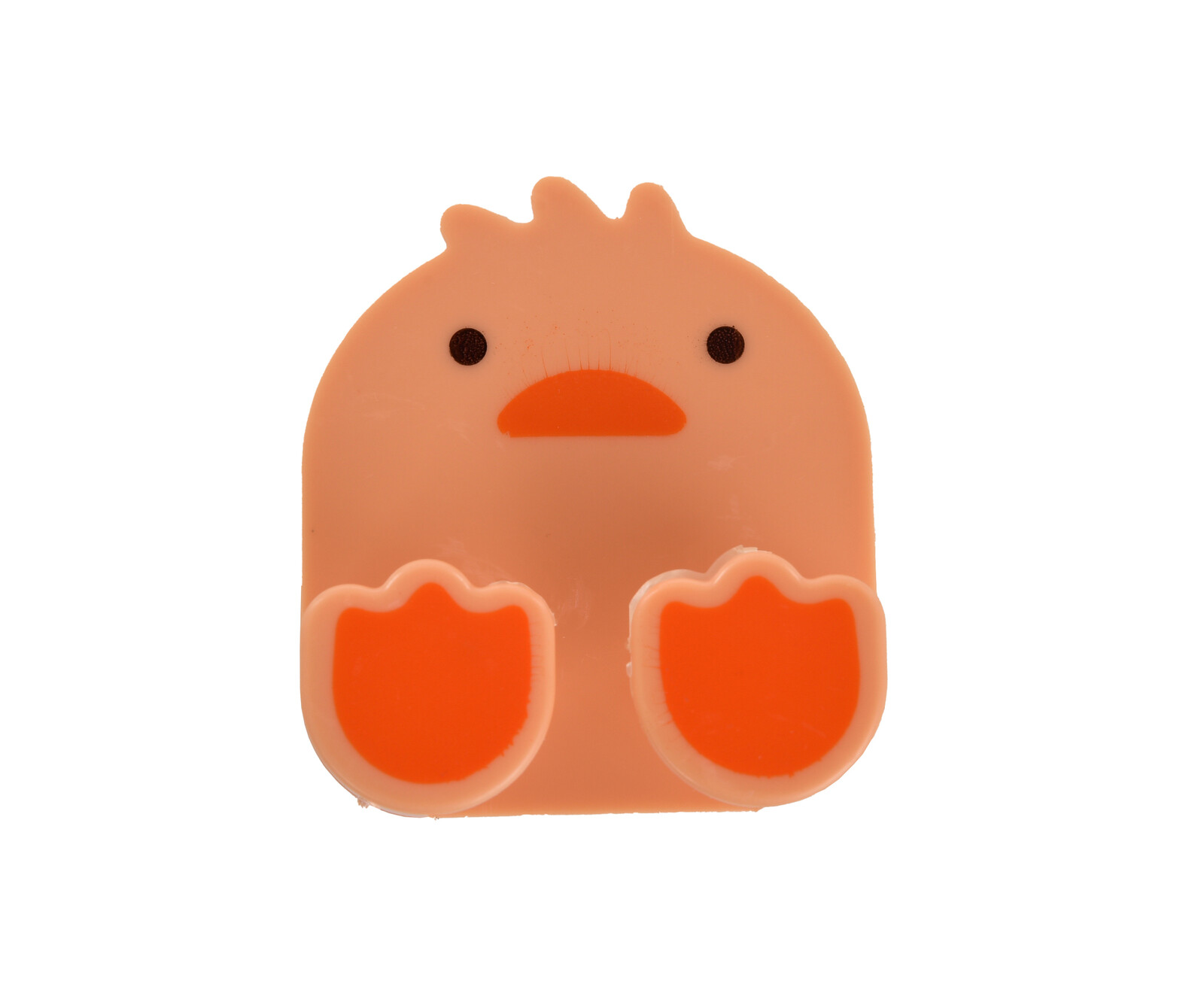 KÁČÁTKO | věšák na ručníky & utěrky bez poutka | samolepicí držák bez vrtání | oranžový | 6 × 7 cm