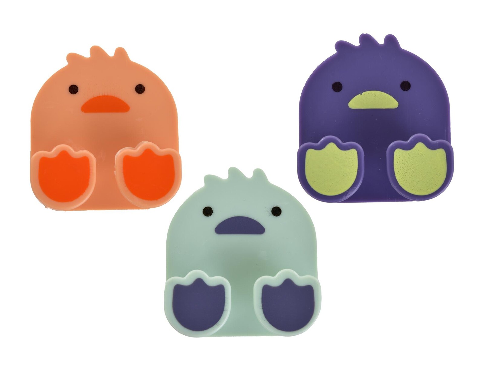 2+1 ZDARMA | KÁČÁTKO | věšák na ručníky & utěrky bez poutka | samolepicí držák bez vrtání | sada 3 ks