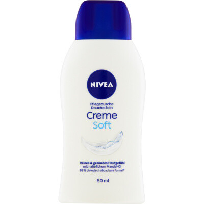 Nivea Creme Soft Pečující sprchový gel, 50 ml