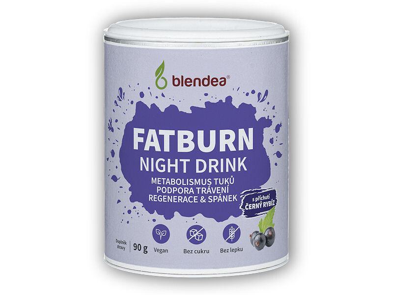 Blendea Blendea Fatburn Night Drink 90g Varianta: černý rybíz