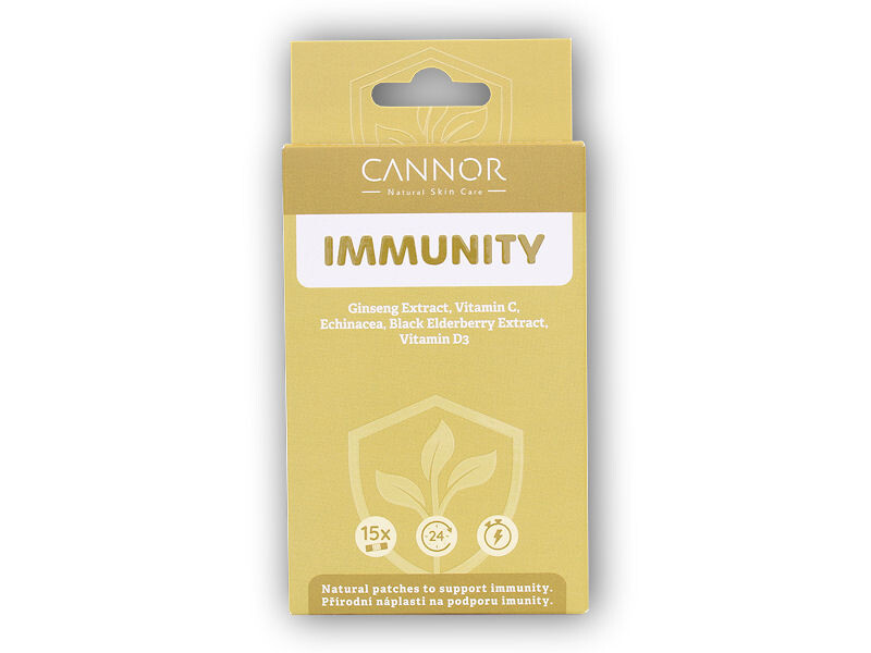 Cannor Přírodní náplasti Immunity 15 ks