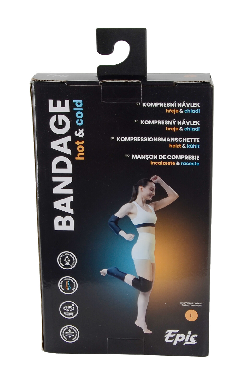 Epicstar - Kompresní návlek hřejivo-chladivý - velikost L