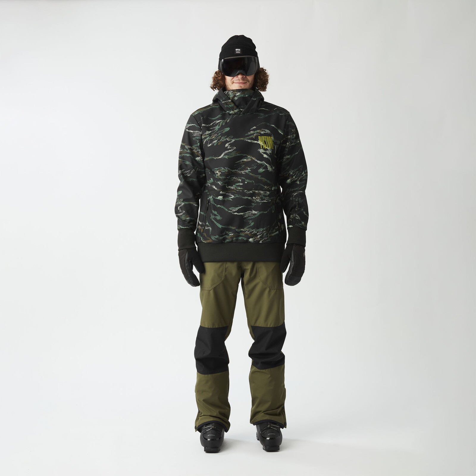 Bunda Picture Parker Printed 5/5 U - Černá - M