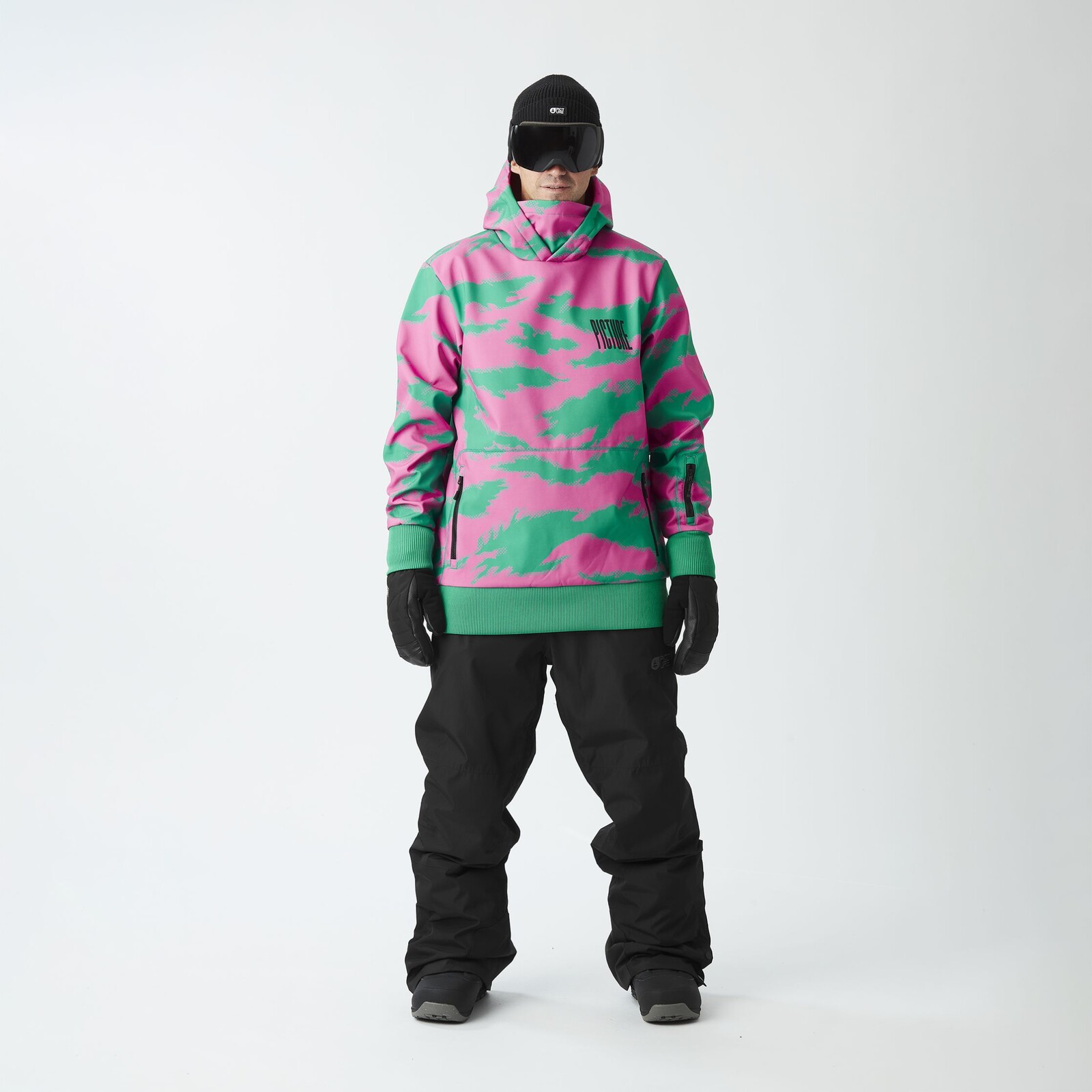 Bunda Picture Parker Printed 5/5 U - Zelená - L