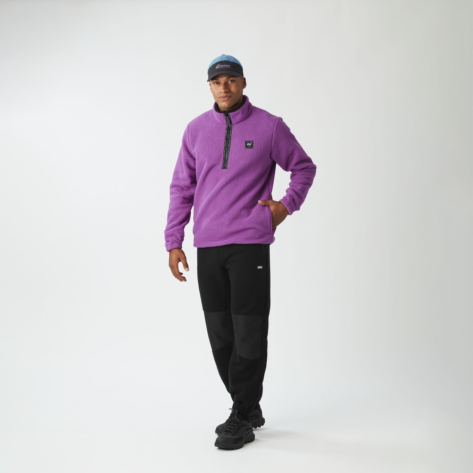 PICTURE Kimag 1/4 Zip, Bright Magenta velikost: L