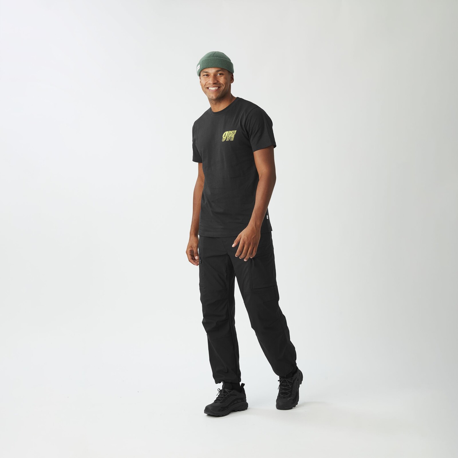 PICTURE Hikkily S/S, Black velikost: L