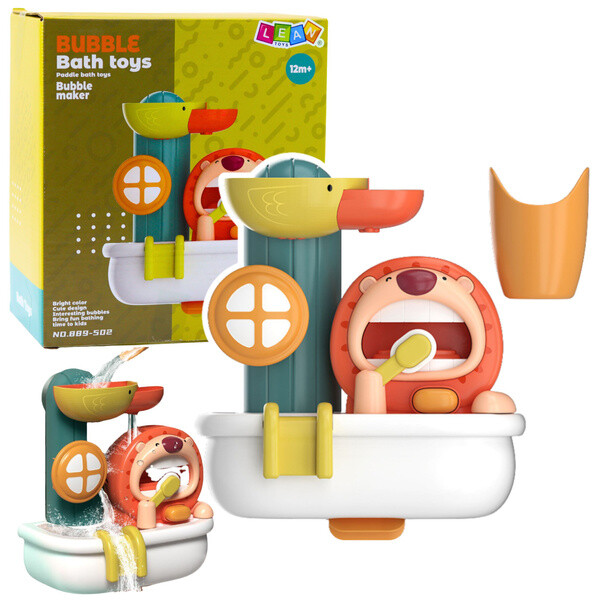 mamido Pěnová hračka do koupele Lev a kachnička