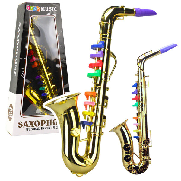 mamido Hudební nástroj pro děti Saxofon zlatý