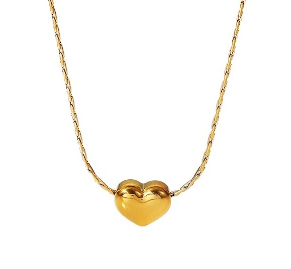 ELENYS Pure Heart – pozlacený náhrdelník 18K žluté zlato Délka náhrdelníku: 40+5 cm / max. 45 cm