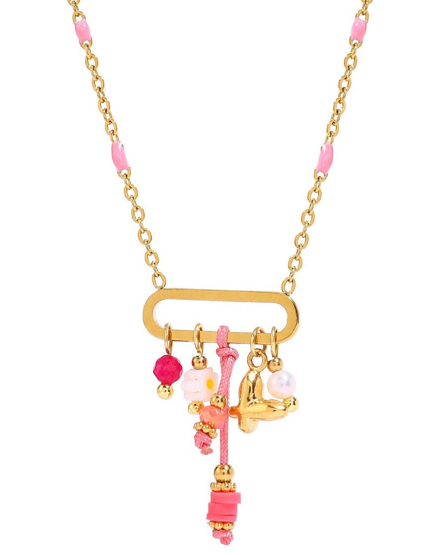 ELENYS Joy – pozlacený náhrdelník 18K žluté zlato Délka náhrdelníku: 40+5 cm / max. 45 cm