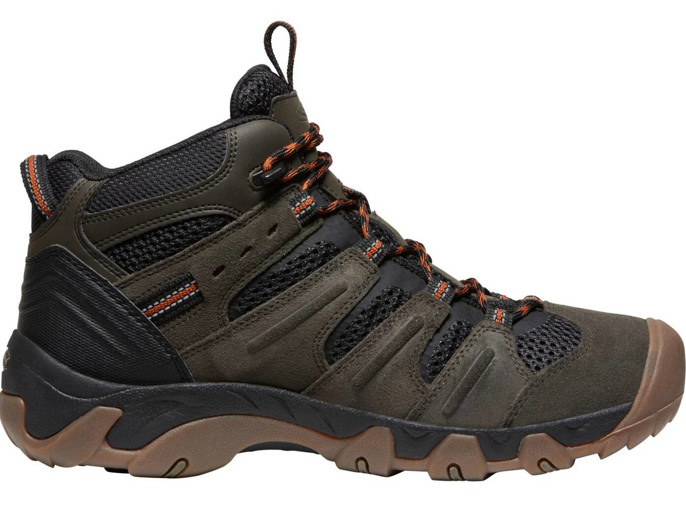 KEEN HEADOUT MID WP Man Pánské trekové boty black olive/fossil orange 42 10047682KEN01S9