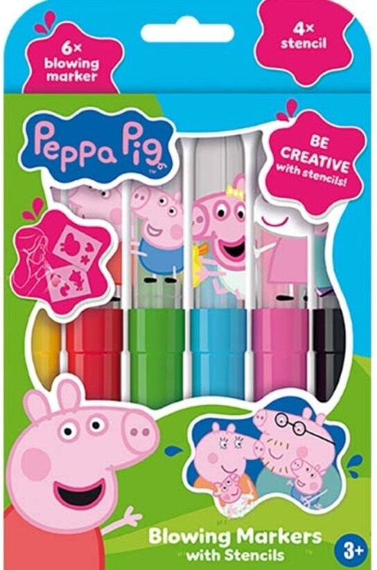 Foukací fixy Prasátko Peppa