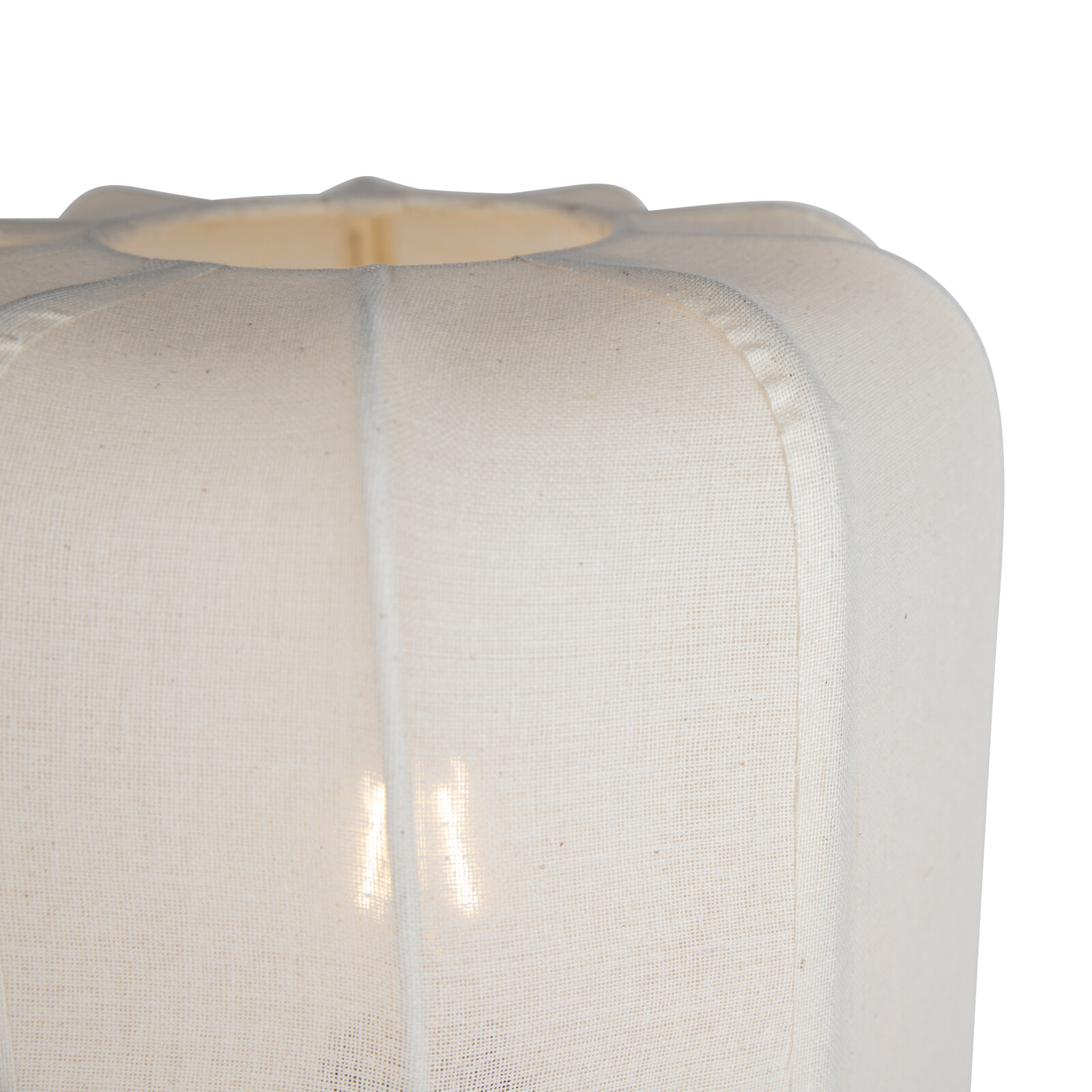 Japandi tafellamp donker brons met beige kap - Nori