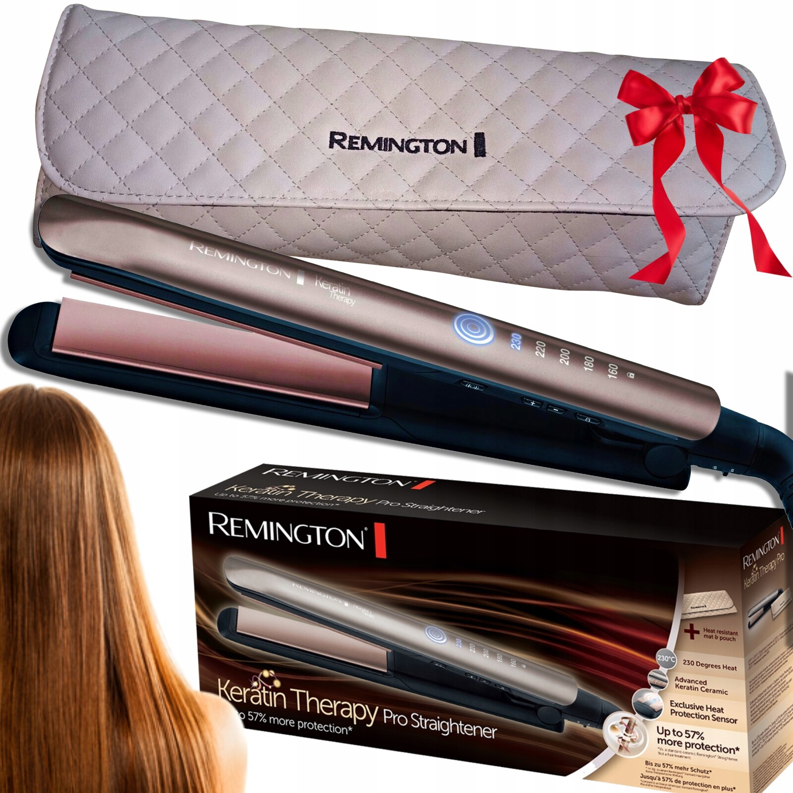 Žehlička Na Vlasy Remington Keramická Povrchová Úprava Pouzdro