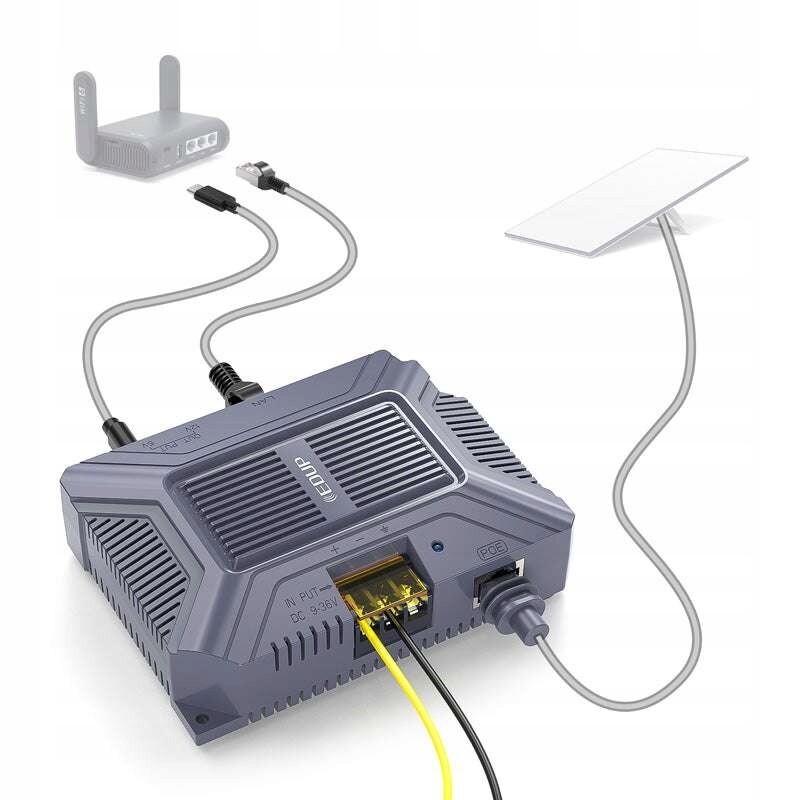 Gigabitový napájecí adaptér Poe pro Starlink Gen3 Mini 200W Lan RJ45 Usb Edup