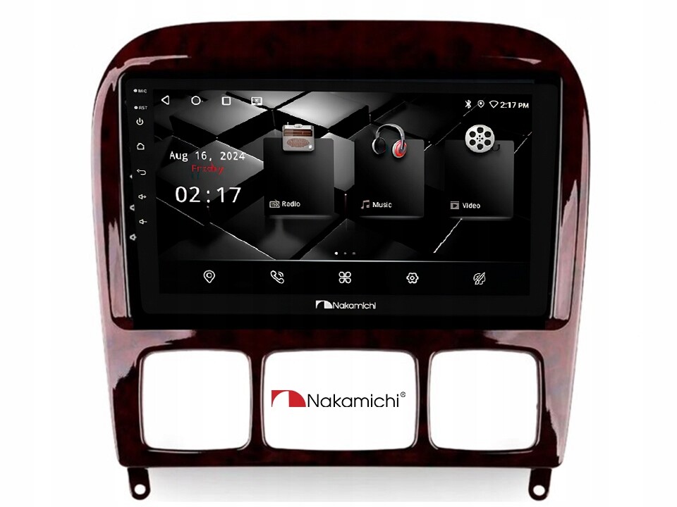 Nakamichi NAM5260 Benz třídy S W220 2006+ 2/32 Android, CarPlay, Bluetooth