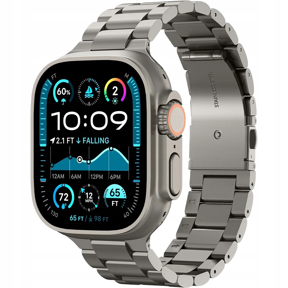 Náramek Spigen Modern Fit Titanium pro Apple Watch 49/46/45/44 mm, titanový