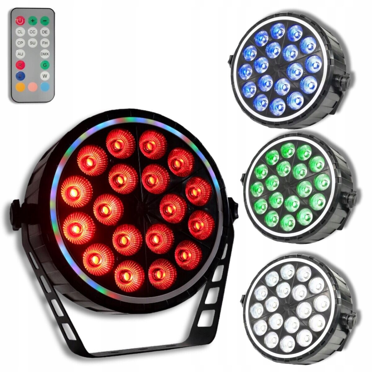 Reflektor Diskotékový Projektor Kolorofon Par Led DMX 18x10W Rgbw Pilot