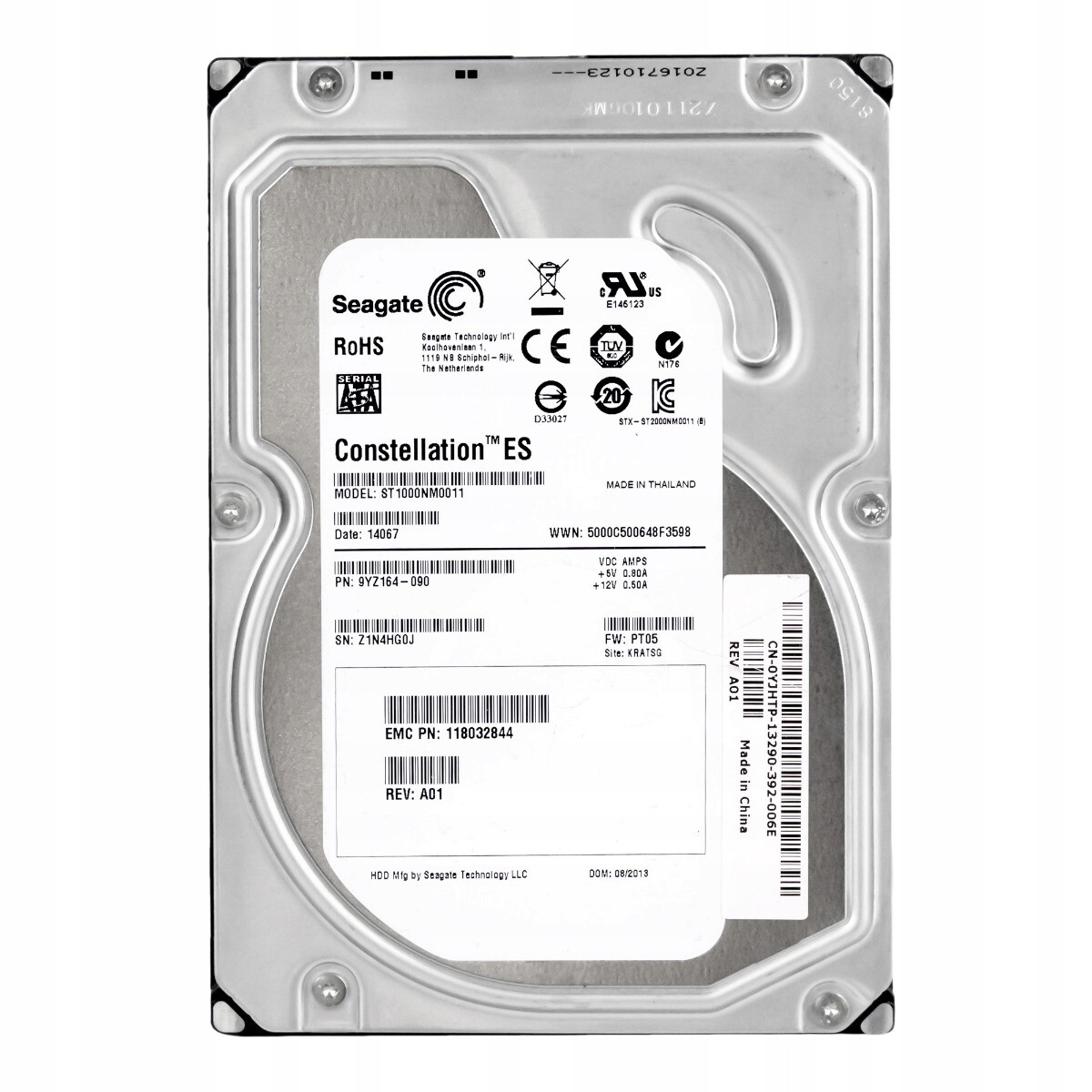 Emc 118032844 1TB 7.2K 64MB Sata II 3.5'' ST1000NM0011