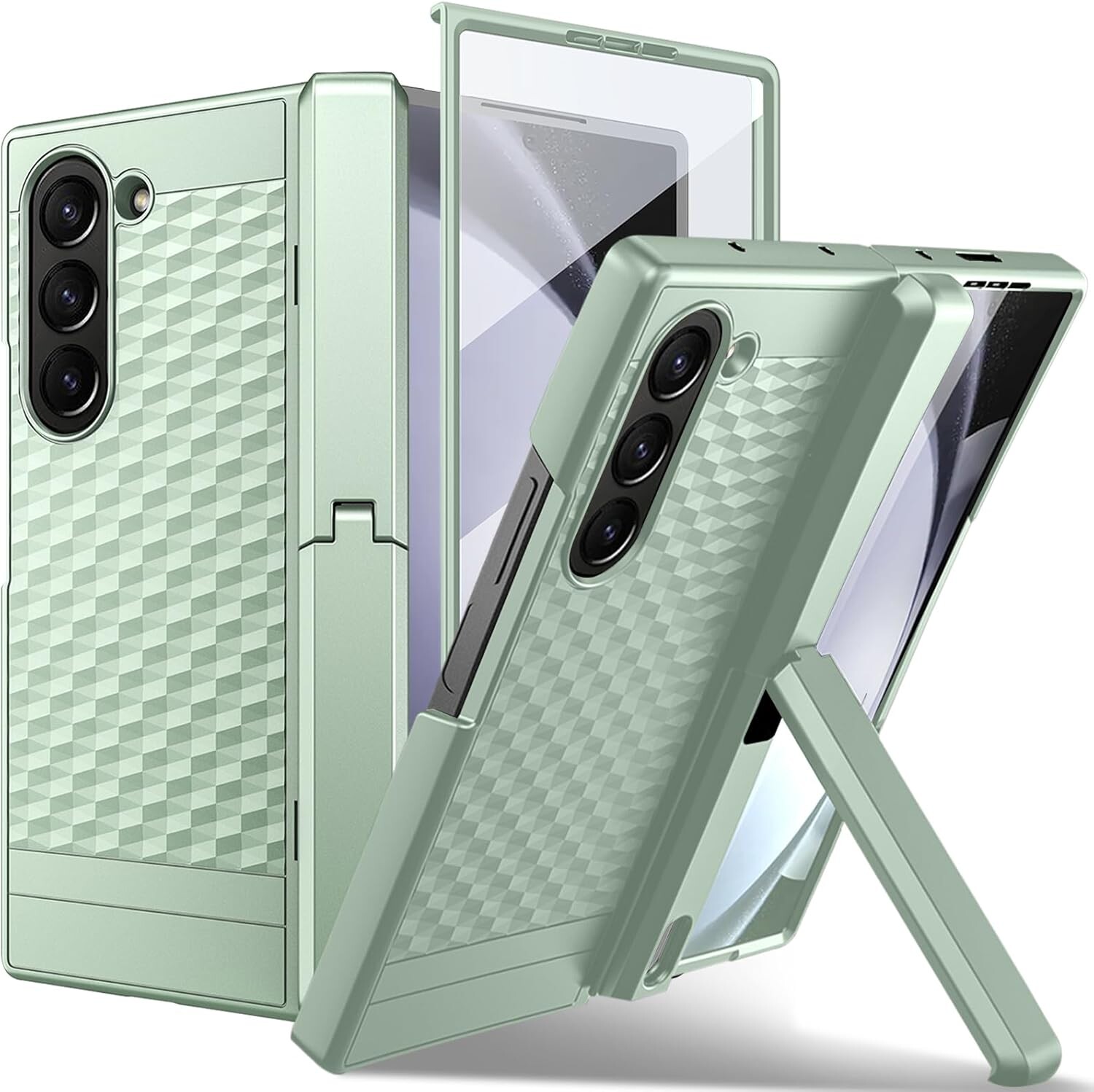 Ninki pouzdro 360 pro Samsung Galaxy Z Fold 6, ochranný stojan z máty