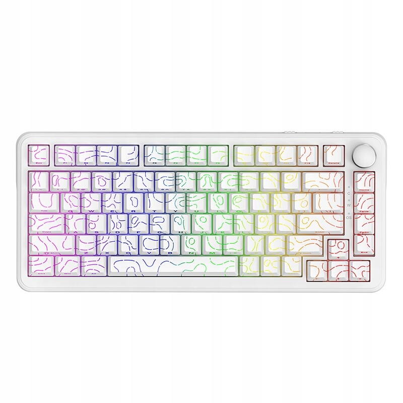 AK820MAX Drátová mechanická klávesnice s magnetickým spínačem, vyměnitelná za chodu, s plnými klávesami