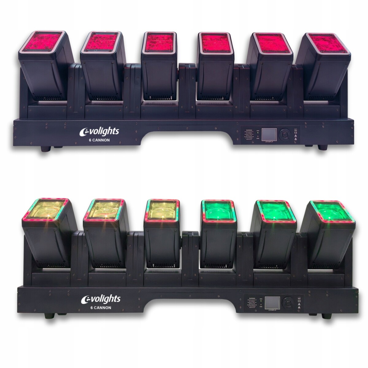 Osvětlovací Paprsek 6x Pohyblivá Hlava Beam Efekt Ring 6x60W Rgbw Led