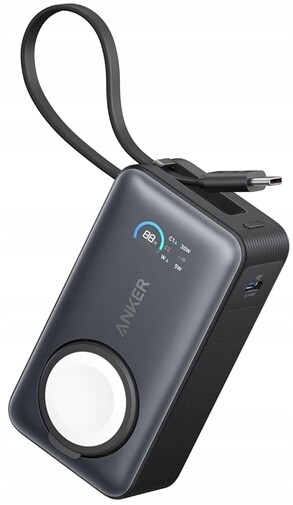 Powerbanka Anker MagGo 10000mAh 30W černá bezdrátové nabíjení iPhone Ap