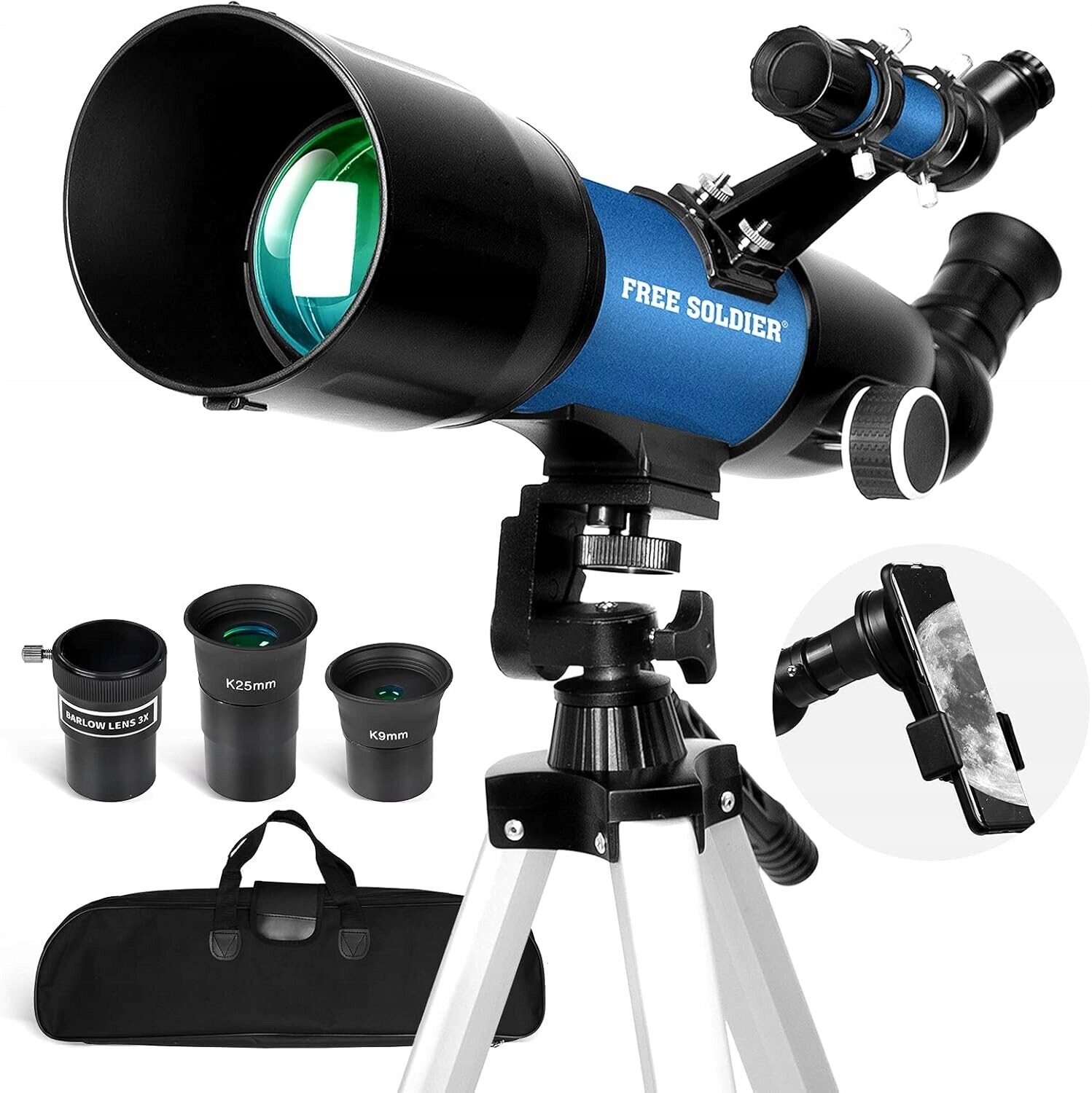 Astronomický Dalekohled Freesoldier 40070 16X 66X 400 MM, Vzdělávací