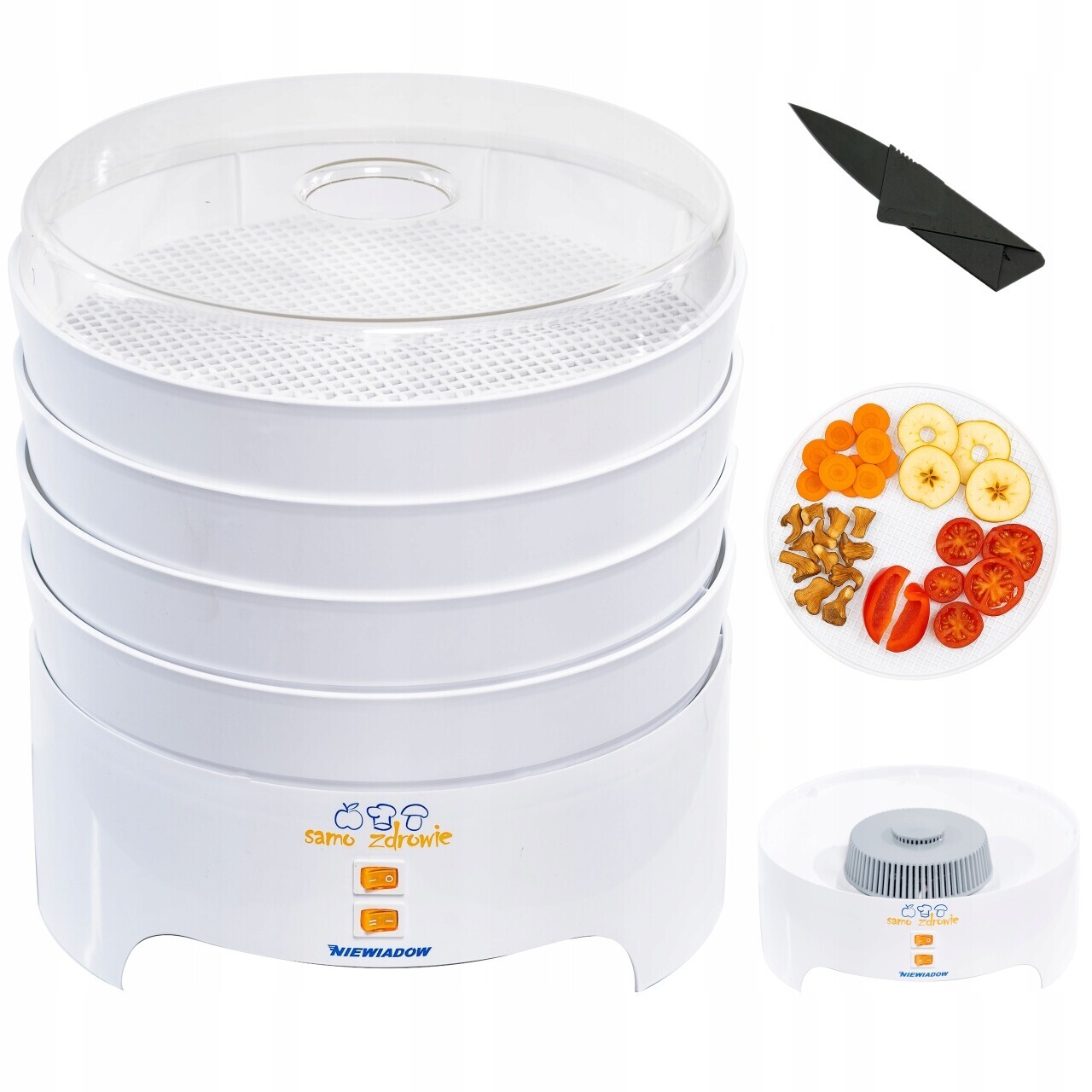 Sušička Hub Ovoce Zeleniny Bylin Niewiadów 500 W Domácí 4 Síta Tichá